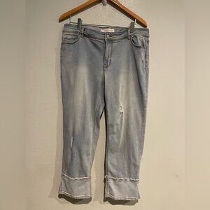 Light Blue Distressed Women Jeans